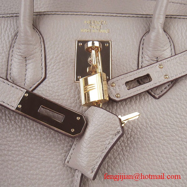 Hermes Birkin 30cm Togo Leather Bag Grey 6088